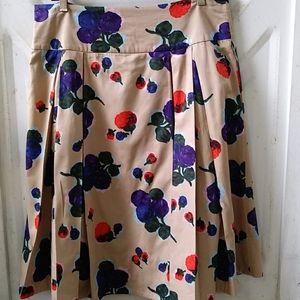 Anthropologie Sz 10 Floral Midi Skirt by Odille